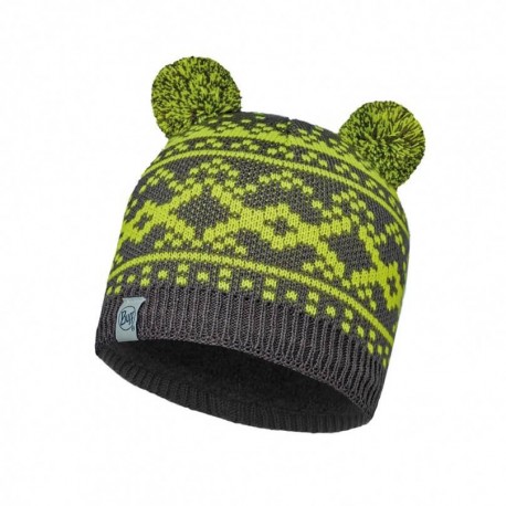 Child Knitted & Polar Hat Buff Novy Grey Castlerock